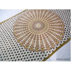 Mandala Tapestries Twin Beige Indian Hippie Tapestry Throw Wallhanging Bedspread   263879930999